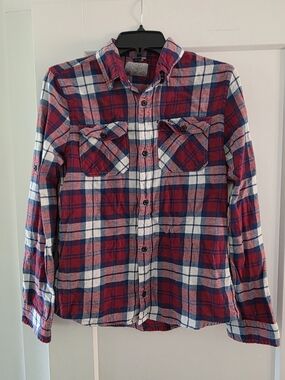 Boy's Red Plaid Flannel Shirt